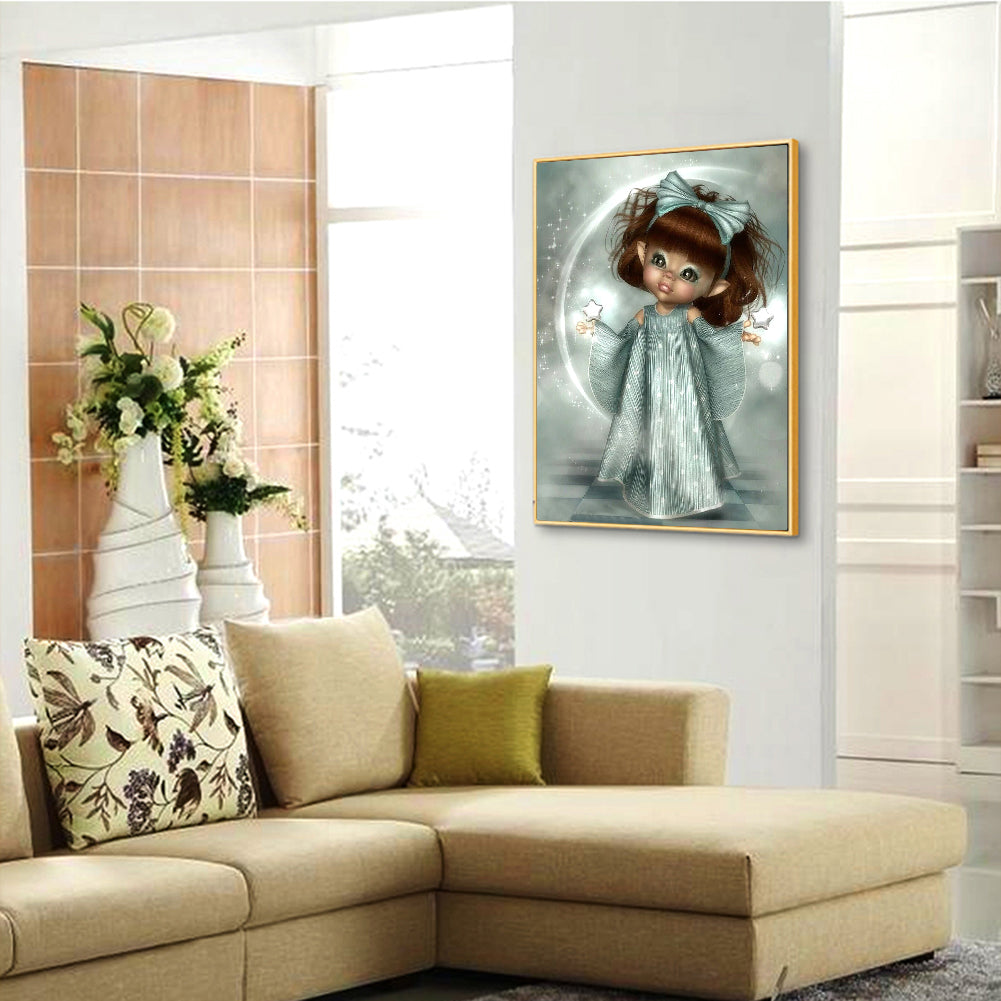 Beauty Girl - Full Round Drill Diamond Painting 30*40CM