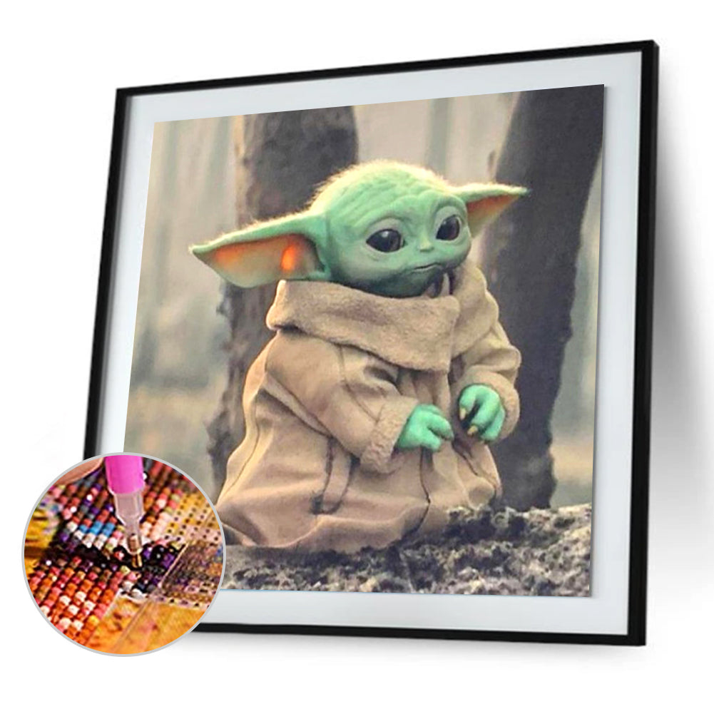 Cartoon Yoda - Full Square Drill Diamond Painting 30*30CM