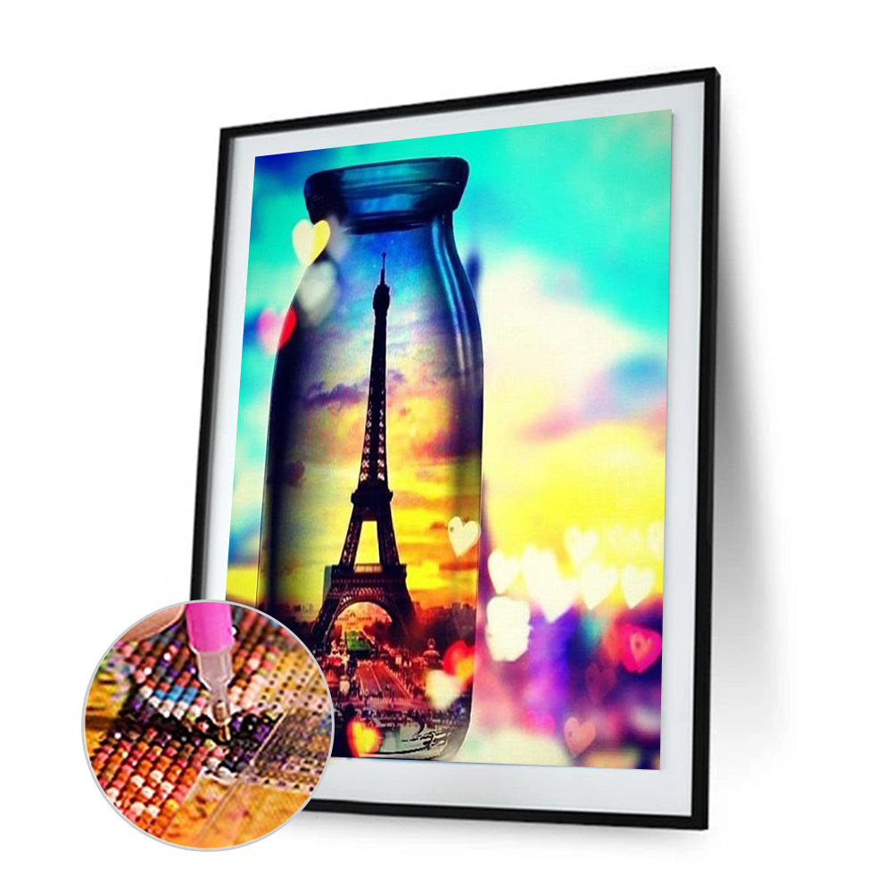 Tower Bottle - Full Square Drill Diamond Painting 40*50CM