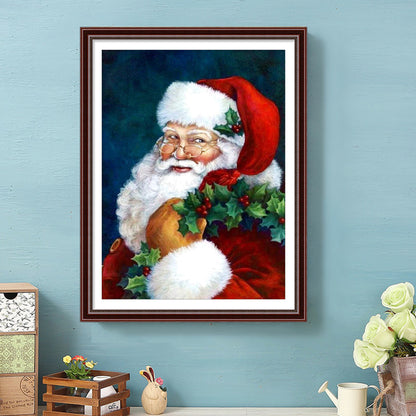 Santa Christmas - Full Round Drill Diamond Painting 30*40CM