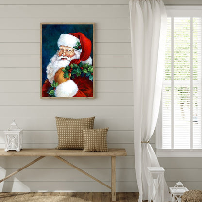 Santa Christmas - Full Round Drill Diamond Painting 30*40CM