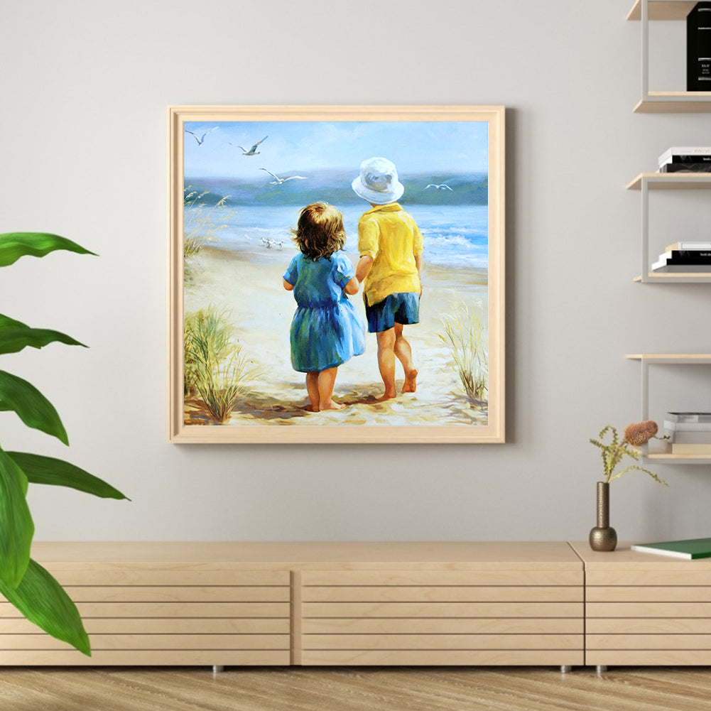 Back View - Full Round Drill Diamond Painting 30*30CM