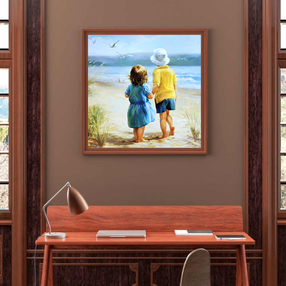 Back View - Full Round Drill Diamond Painting 30*30CM