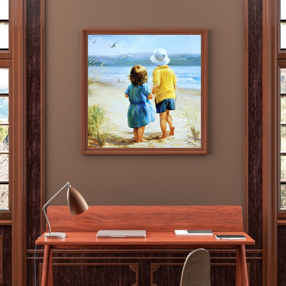 Back View - Full Round Drill Diamond Painting 30*30CM