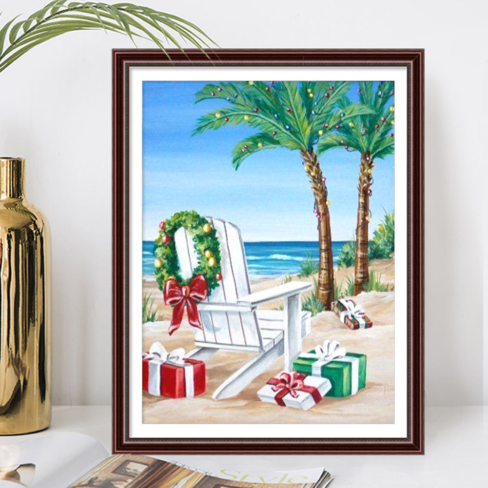 Summer Beach - Full Round Drill Diamond Painting 30*40CM