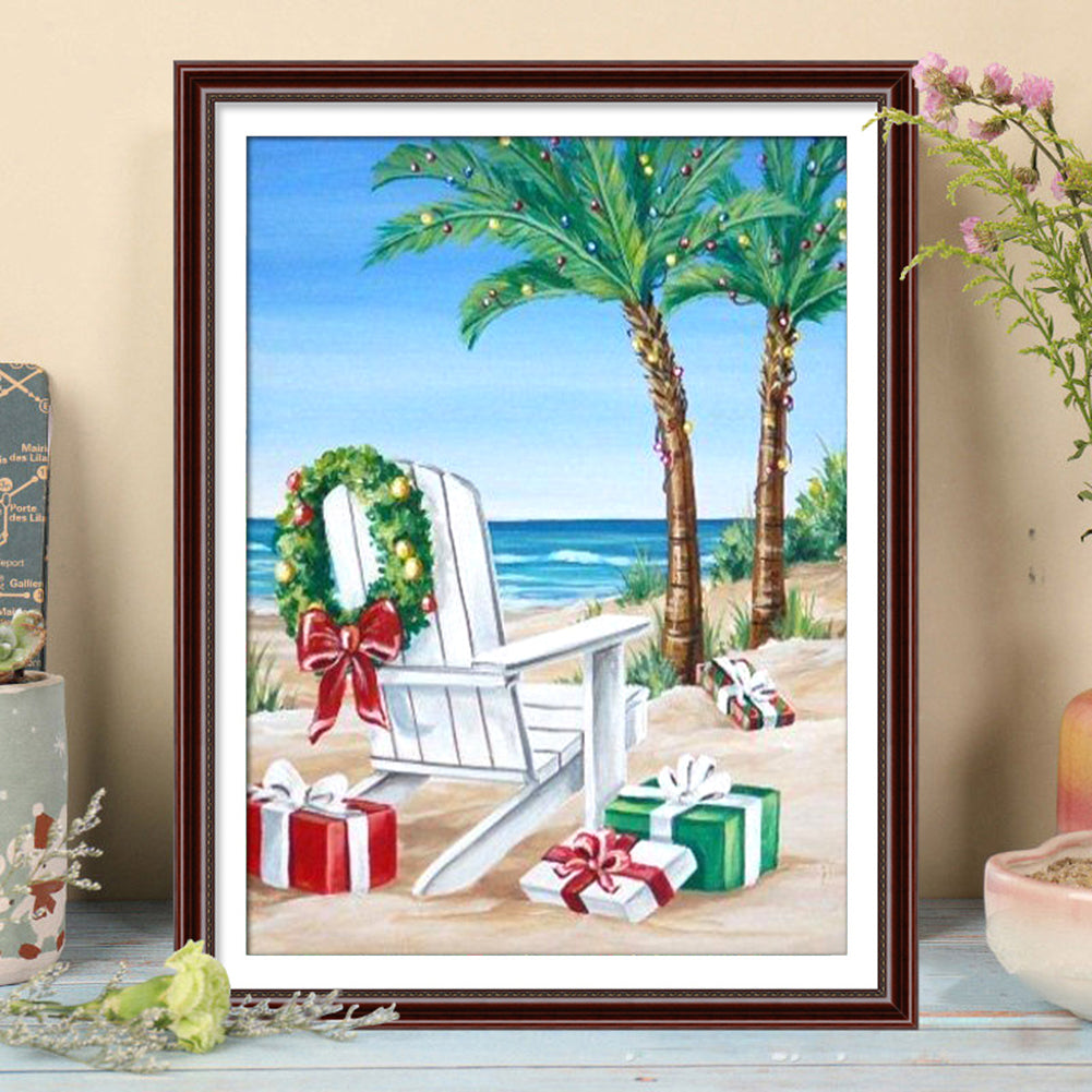 Summer Beach - Full Round Drill Diamond Painting 30*40CM