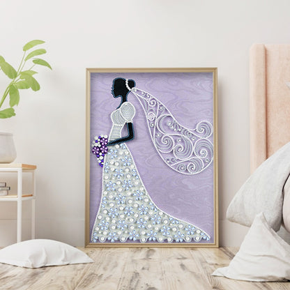 Dress Ladies - Special Shaped Drill Diamond Painting 30*40CM