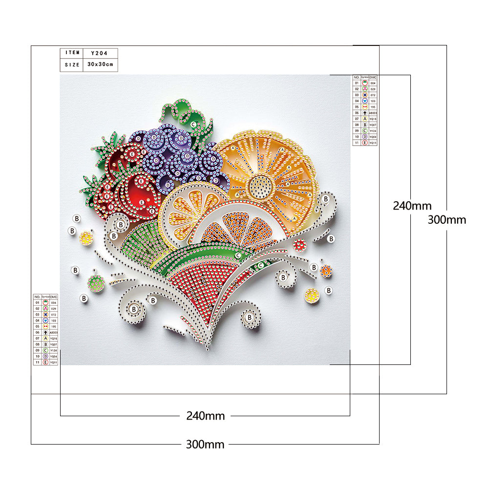 Paper Quilling - Special Shaped Drill Diamond Painting 30*30cm