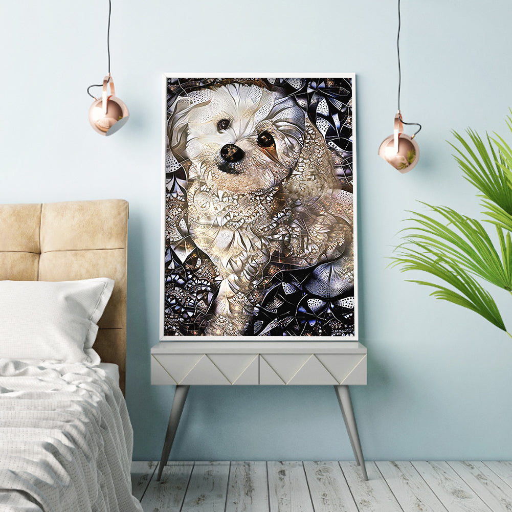 Dog - Full Round Drill Diamond Painting 30*40CM