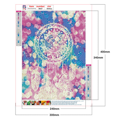 Dreamcatcher - Full Round Drill Diamond Painting 30*40CM