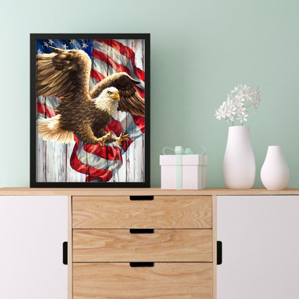 USA Eagle - Full Round Drill Diamond Painting 30*40CM