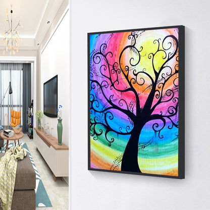 Colorful Tree - Full Round Drill Diamond Painting 30*40CM