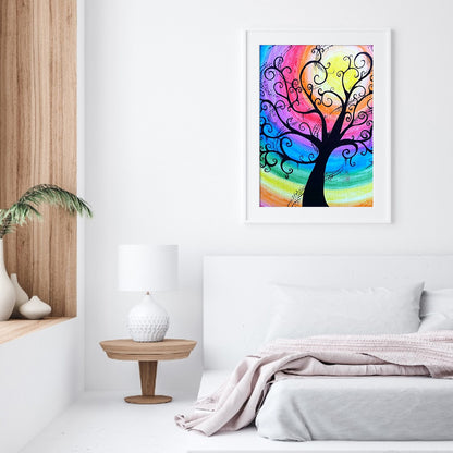 Colorful Tree - Full Round Drill Diamond Painting 30*40CM