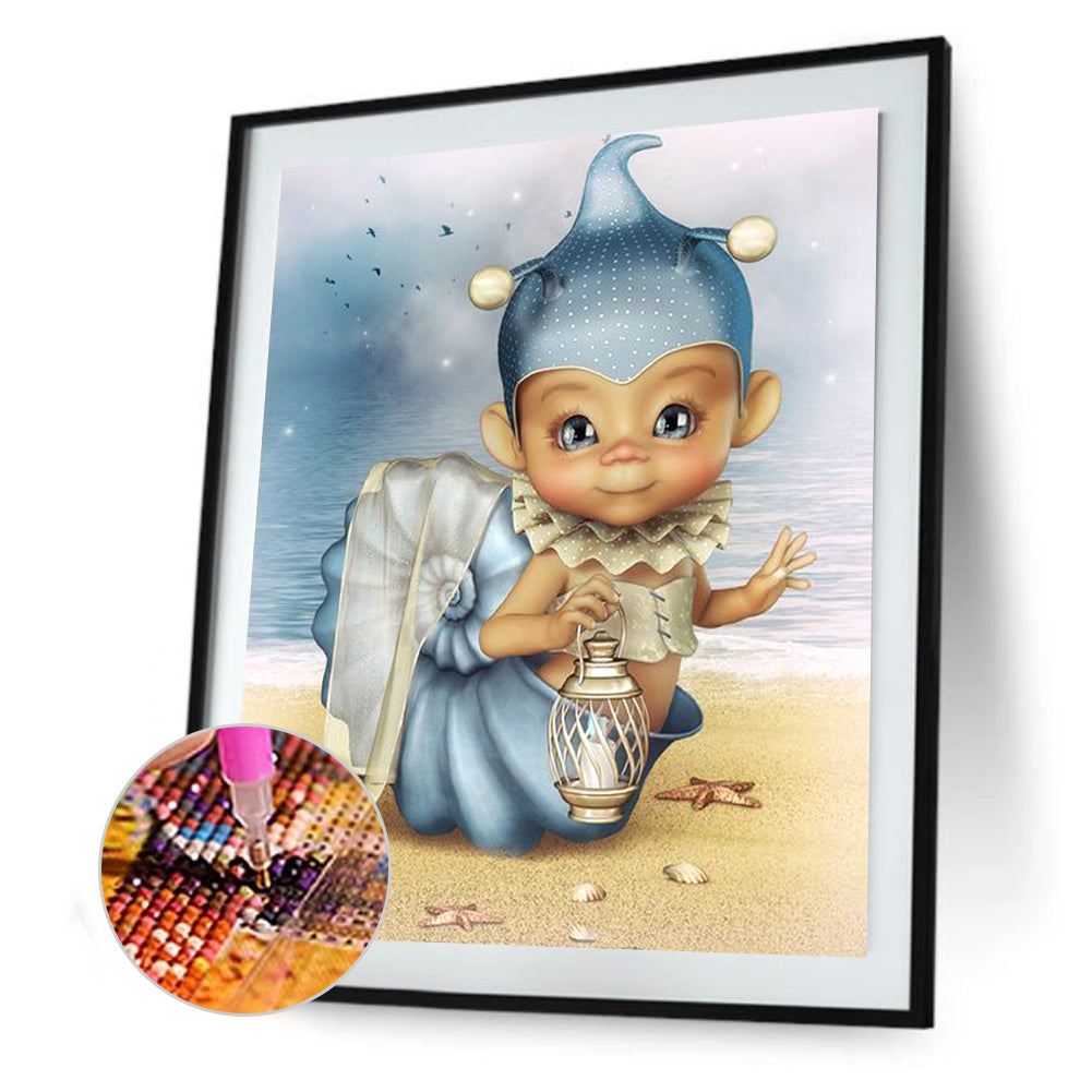 Cartoon Girl - Full Round Drill Diamond Painting 30*40CM