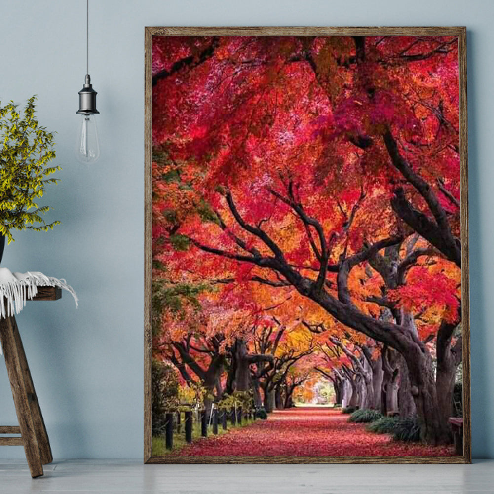 Tree - Full Round Drill Diamond Painting 30*40CM