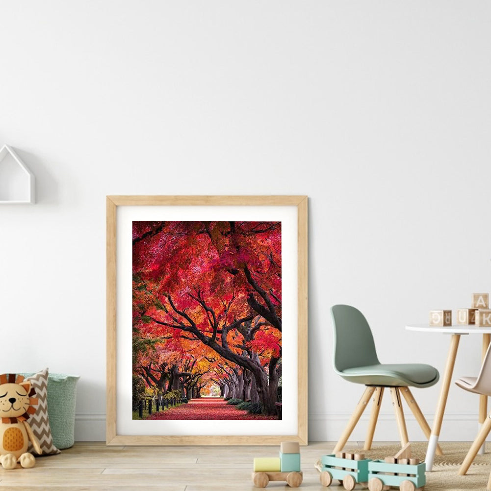 Tree - Full Round Drill Diamond Painting 30*40CM