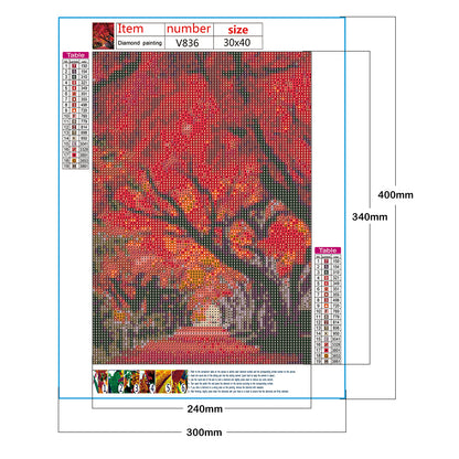 Tree - Full Round Drill Diamond Painting 30*40CM