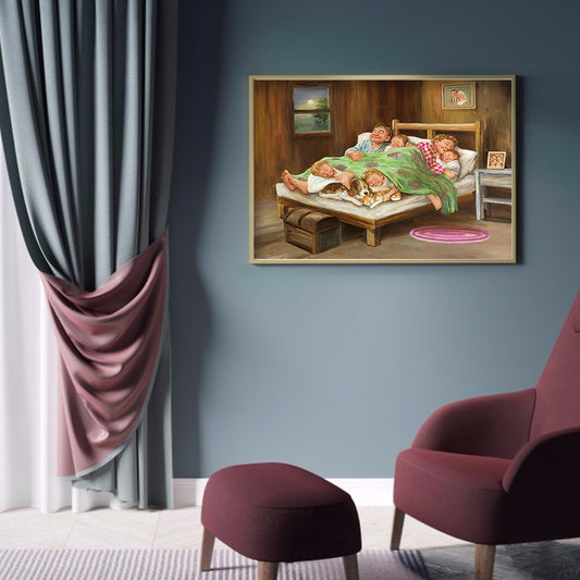 Happy Family - Full Round Drill Diamond Painting 50*40CM