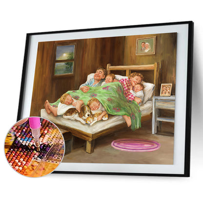 Happy Family - Full Round Drill Diamond Painting 50*40CM