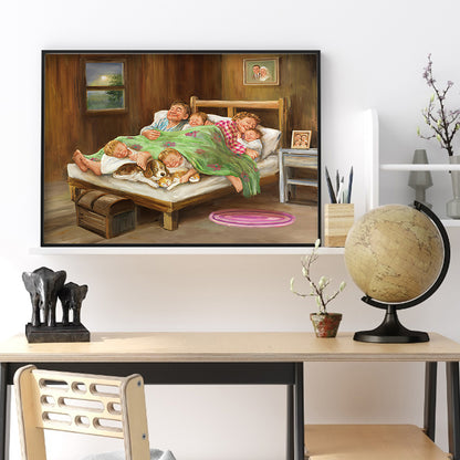 Happy Family - Full Round Drill Diamond Painting 50*40CM