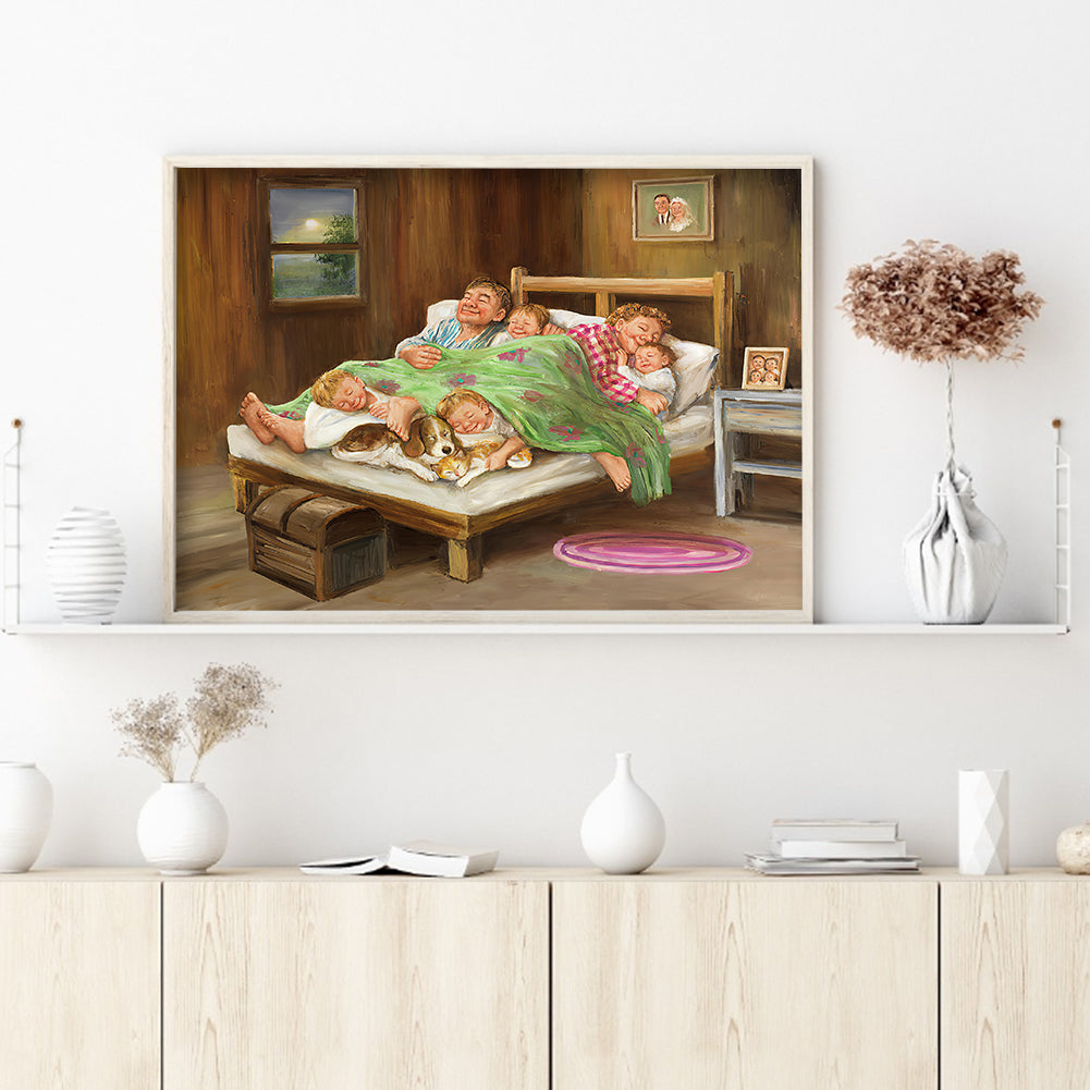 Happy Family - Full Round Drill Diamond Painting 50*40CM