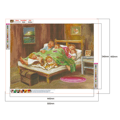 Happy Family - Full Round Drill Diamond Painting 50*40CM