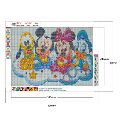 Cartoon Characters - Full Square Drill Diamond Painting 40*30CM