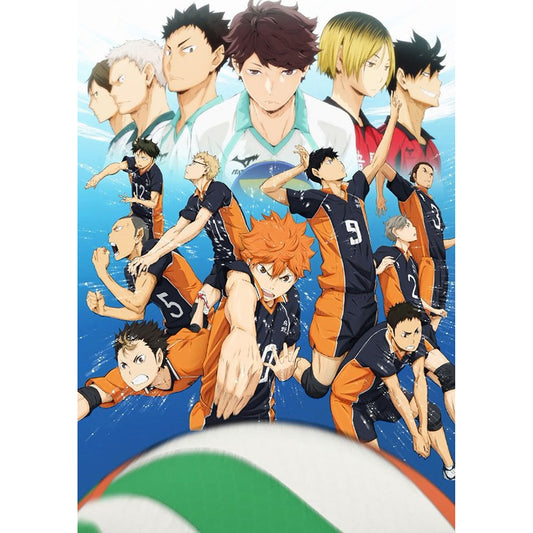 Japanese Haikyuu - Full Round Drill Diamond Painting 30*40CM