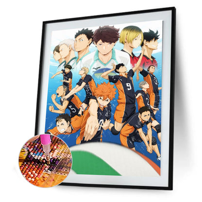 Japanese Haikyuu - Full Round Drill Diamond Painting 30*40CM