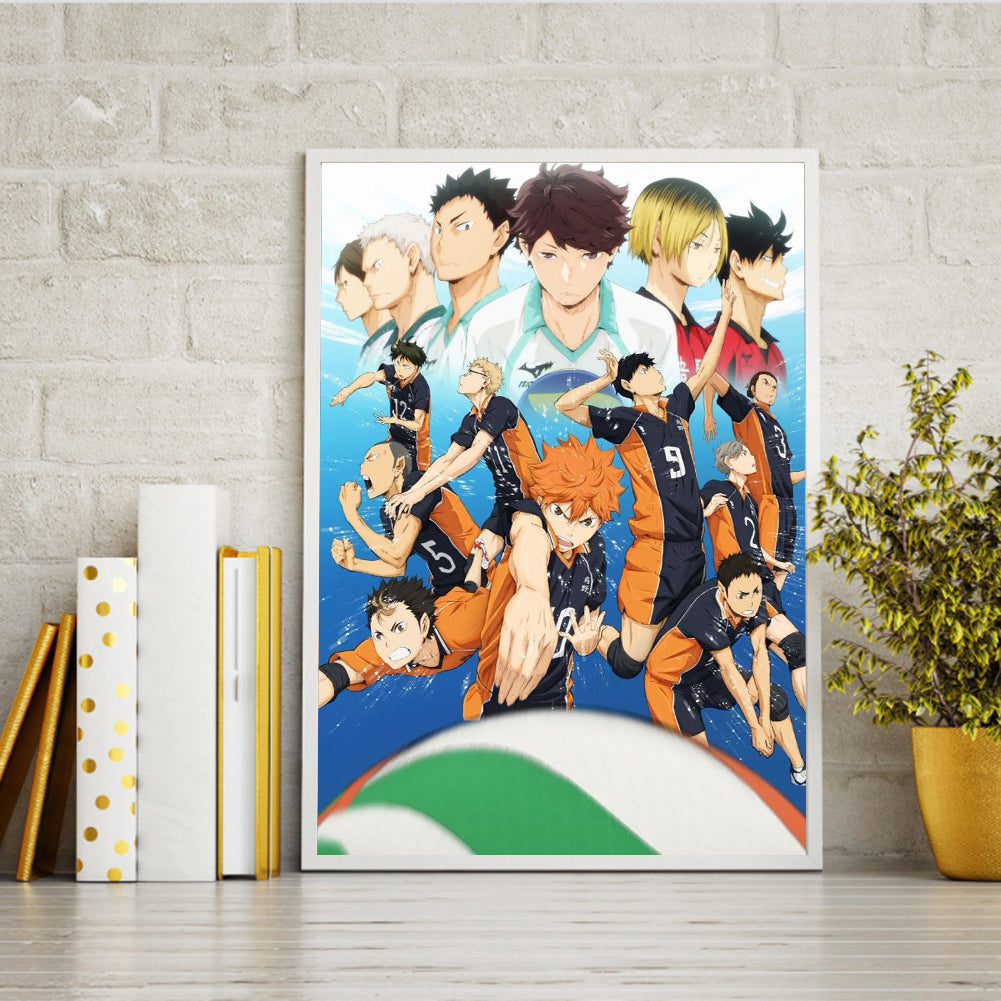 Japanese Haikyuu - Full Round Drill Diamond Painting 30*40CM