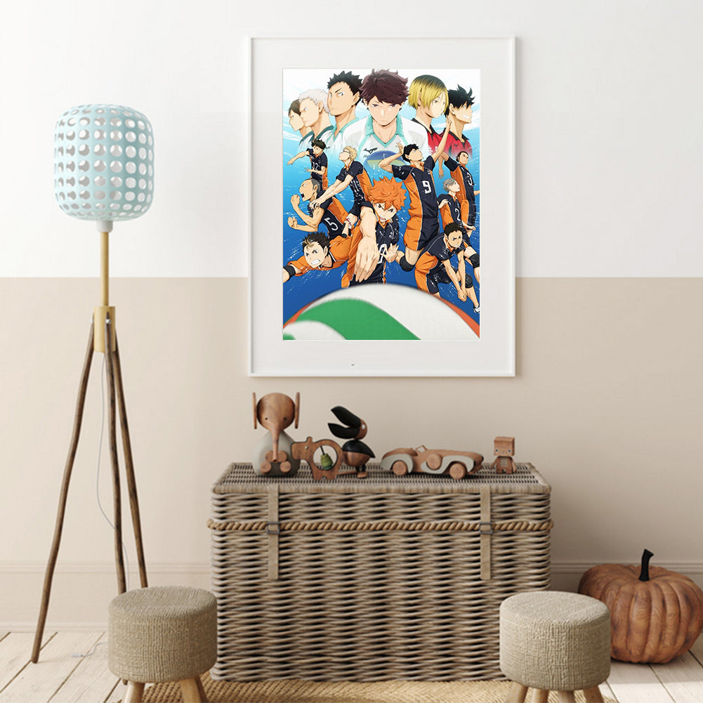 Japanese Haikyuu - Full Round Drill Diamond Painting 30*40CM