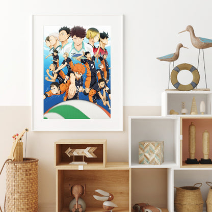 Japanese Haikyuu - Full Round Drill Diamond Painting 30*40CM