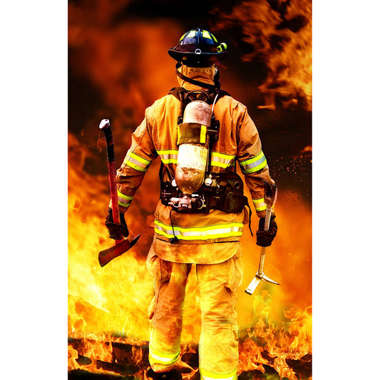 Firefighters - Full Round Drill Diamond Painting 45*70CM