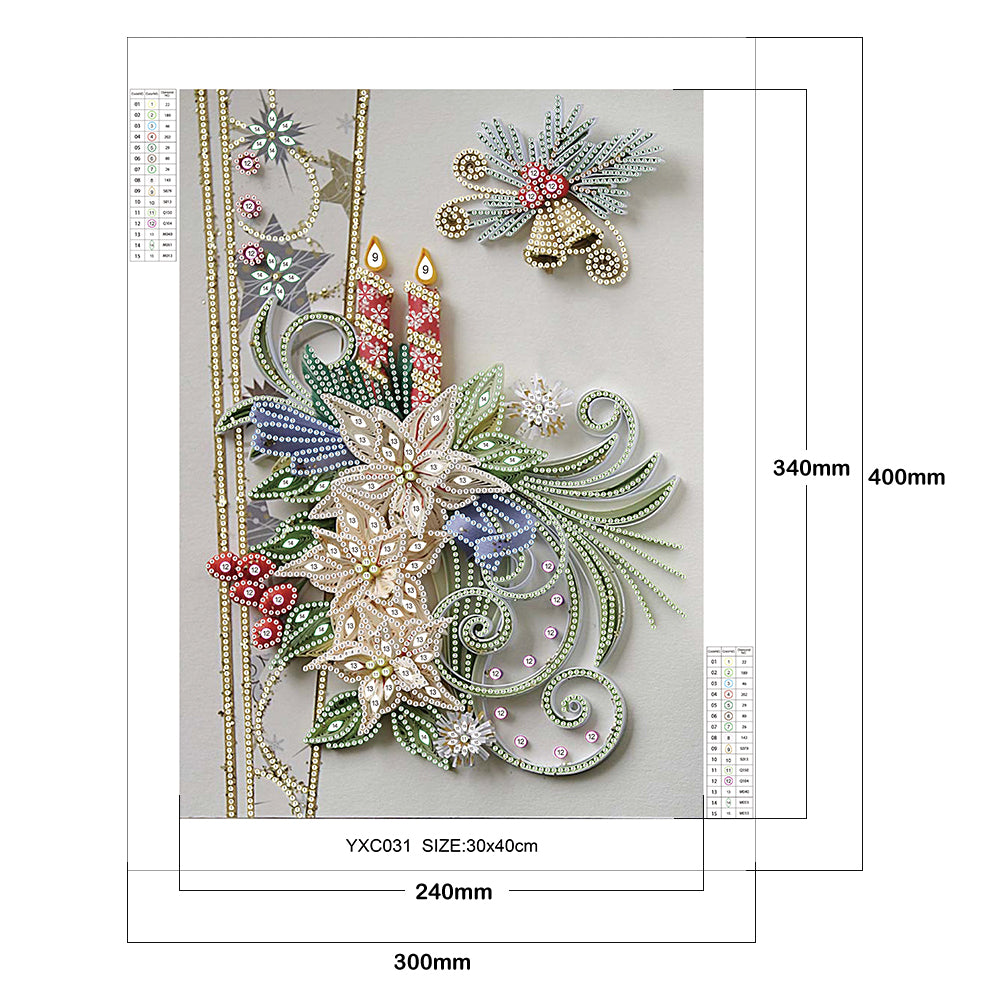 Paper Quilling - Special Shaped Drill Diamond Painting 30*40CM