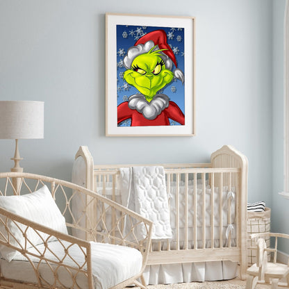 Green Santa - Full Square Drill Diamond Painting 30*40CM