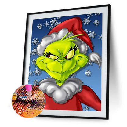 Green Santa - Full Square Drill Diamond Painting 30*40CM