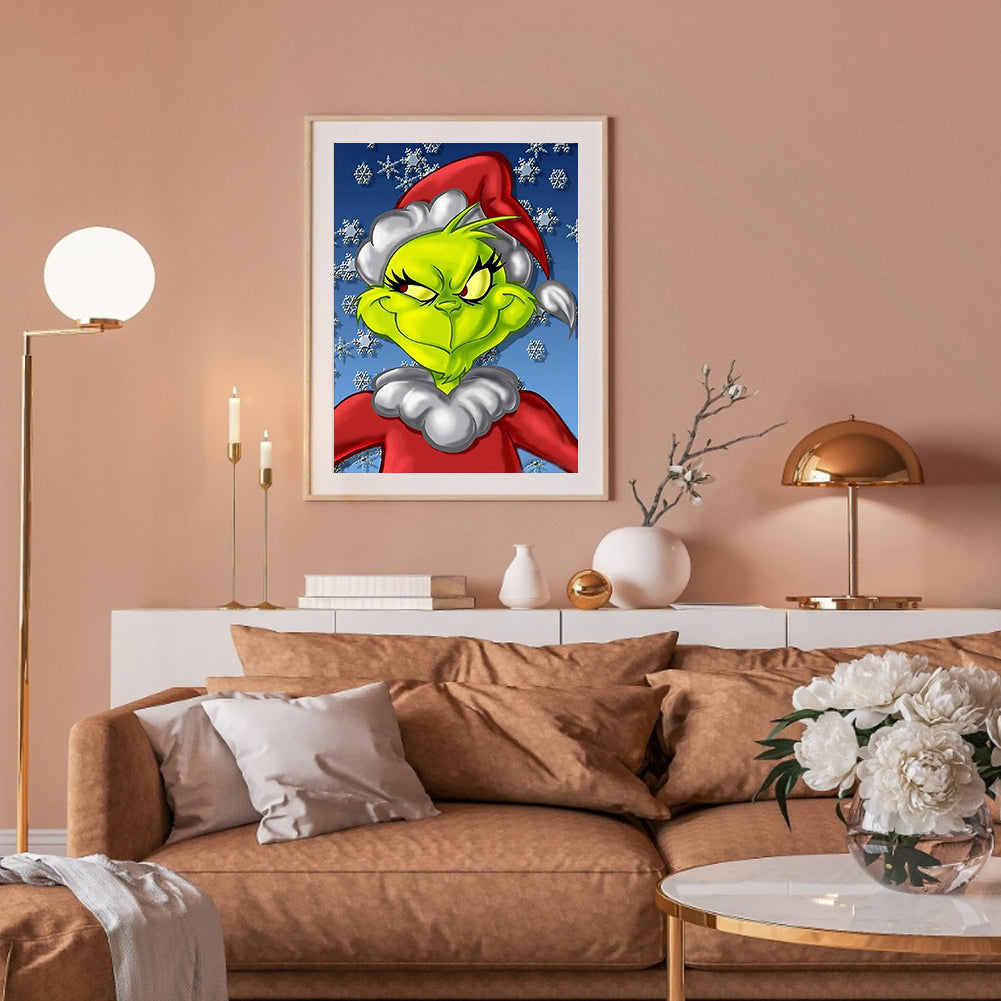 Green Santa - Full Square Drill Diamond Painting 30*40CM