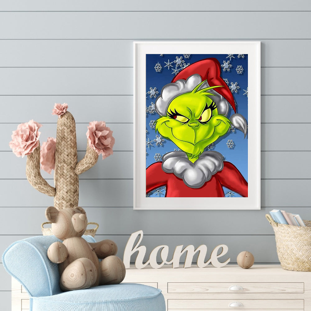 Green Santa - Full Square Drill Diamond Painting 30*40CM