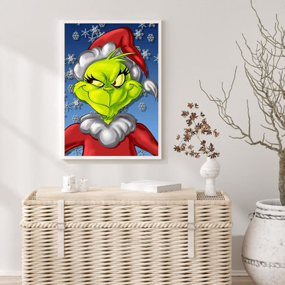 Green Santa - Full Square Drill Diamond Painting 30*40CM