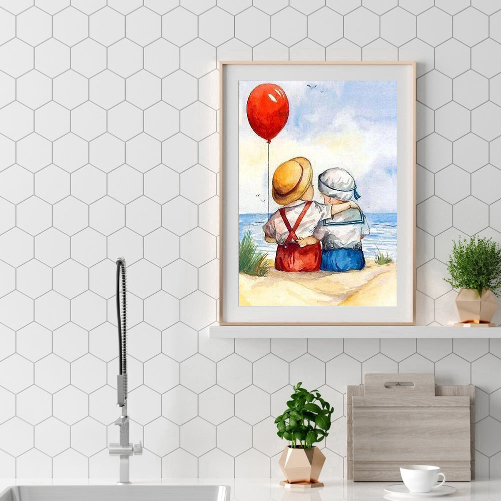 Child - Full Round Drill Diamond Painting 30*40CM