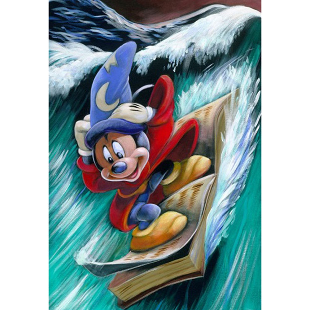 Surfing Mouse - Full Round Drill Diamond Painting 30*40CM