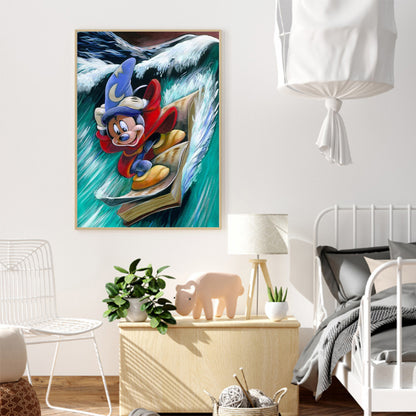 Surfing Mouse - Full Round Drill Diamond Painting 30*40CM