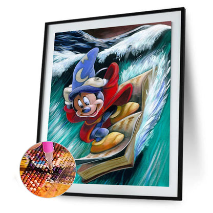 Surfing Mouse - Full Round Drill Diamond Painting 30*40CM