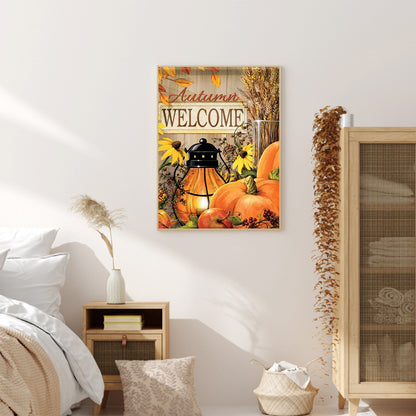 Pumpkin Letter - Full Round Drill Diamond Painting 30*40CM