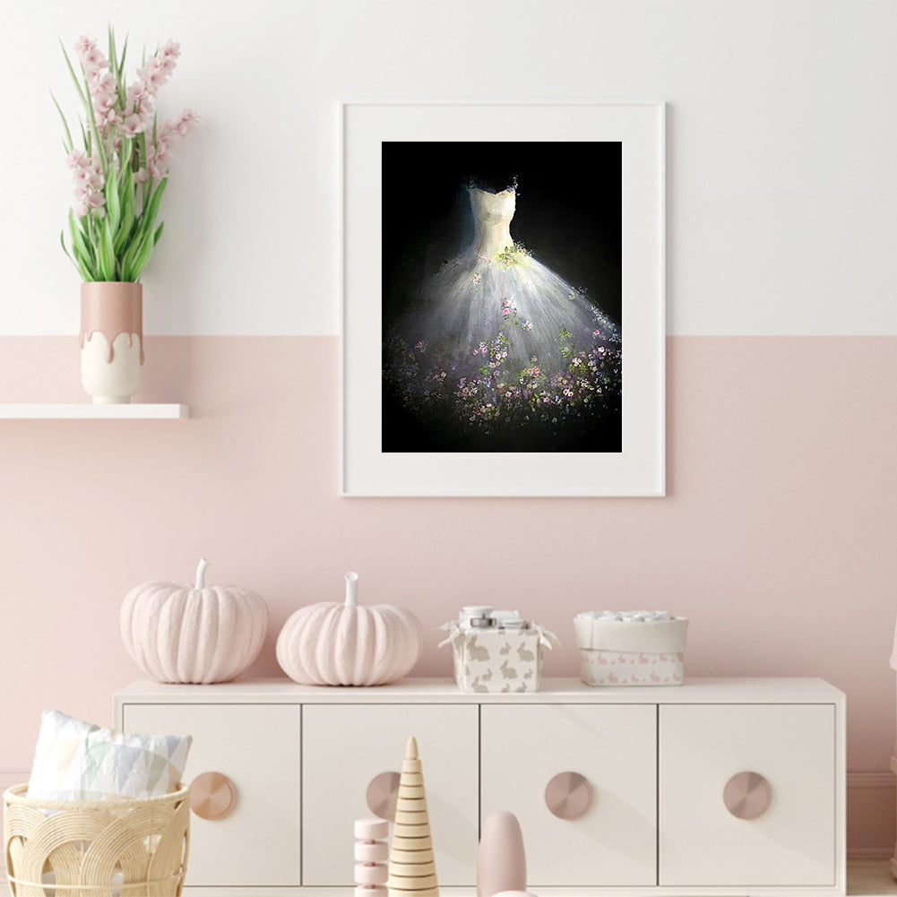 White Wedding - Full Round Drill Diamond Painting 30*40CM