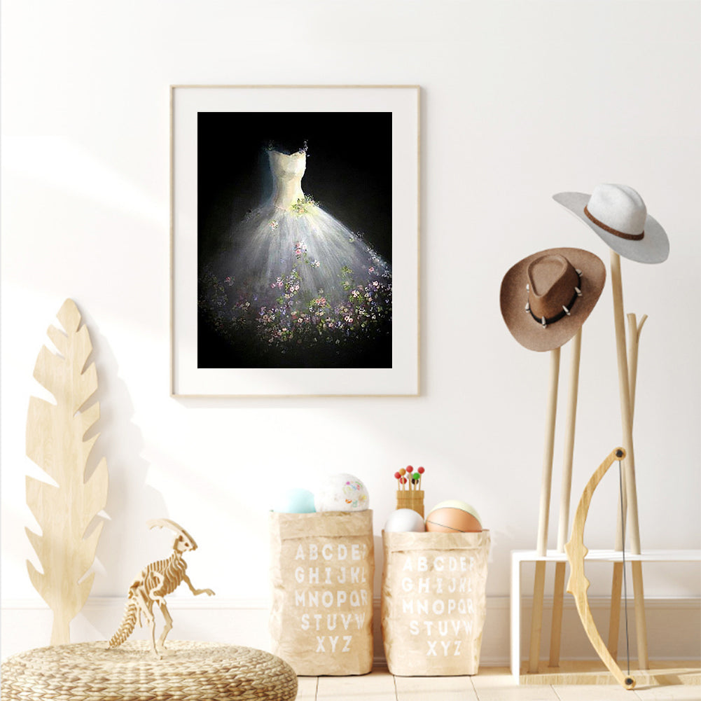 White Wedding - Full Round Drill Diamond Painting 30*40CM