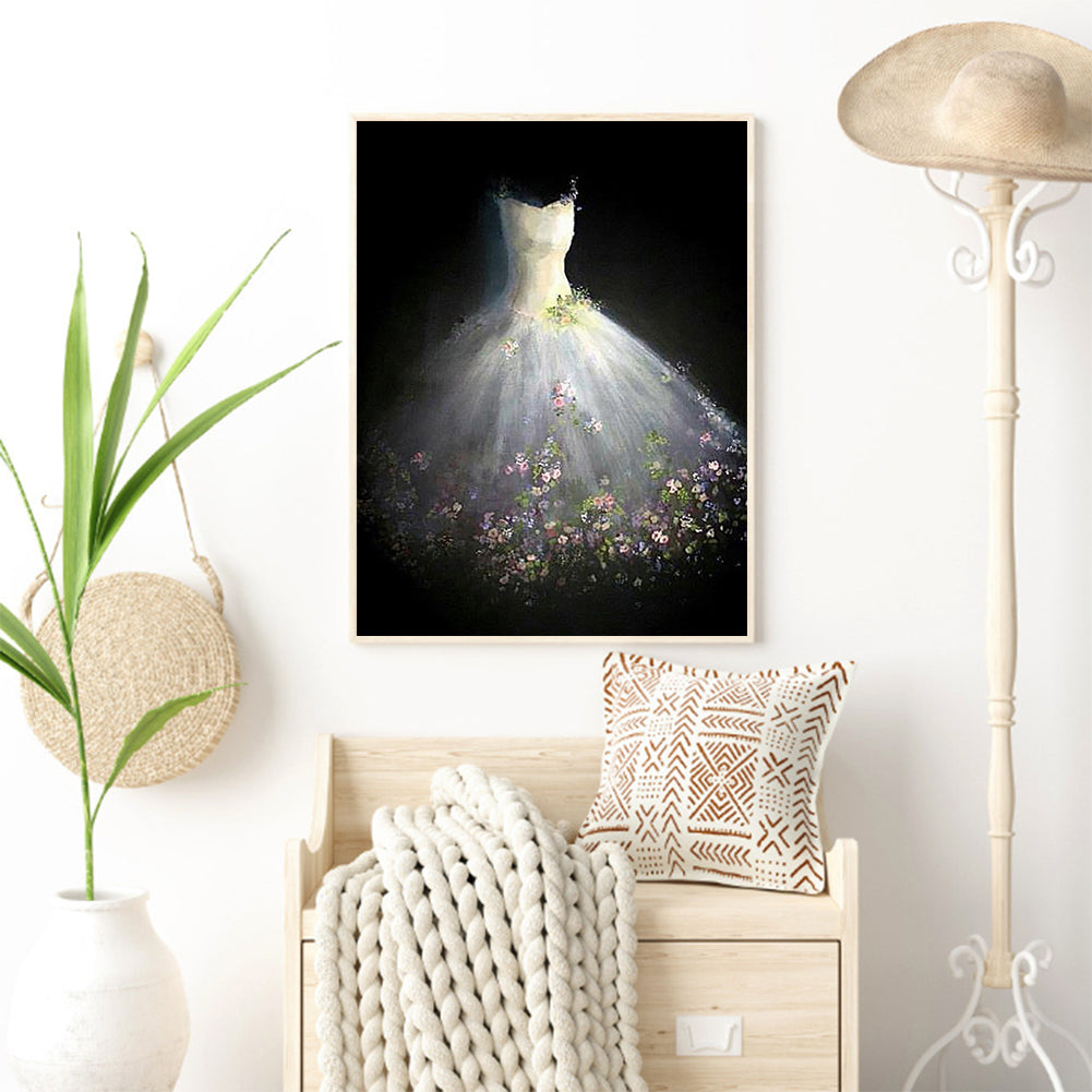 White Wedding - Full Round Drill Diamond Painting 30*40CM