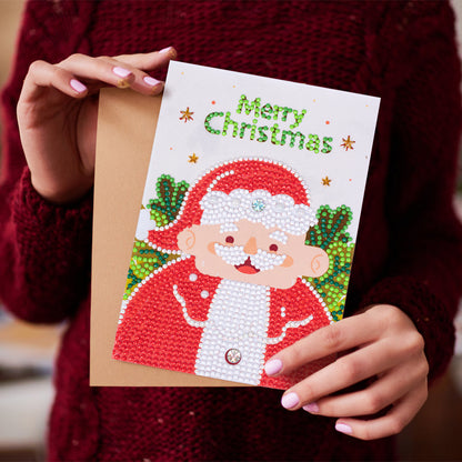 Christmas Greeting Cards DIY Special Shaped Drill Diamond Painting Kit