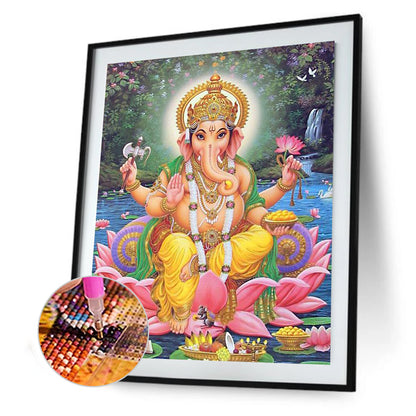 Buddha Elephant - Full Round Drill Diamond Painting 30*40CM