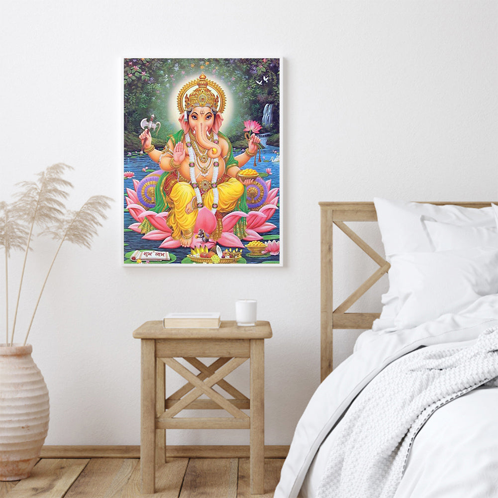 Buddha Elephant - Full Round Drill Diamond Painting 30*40CM